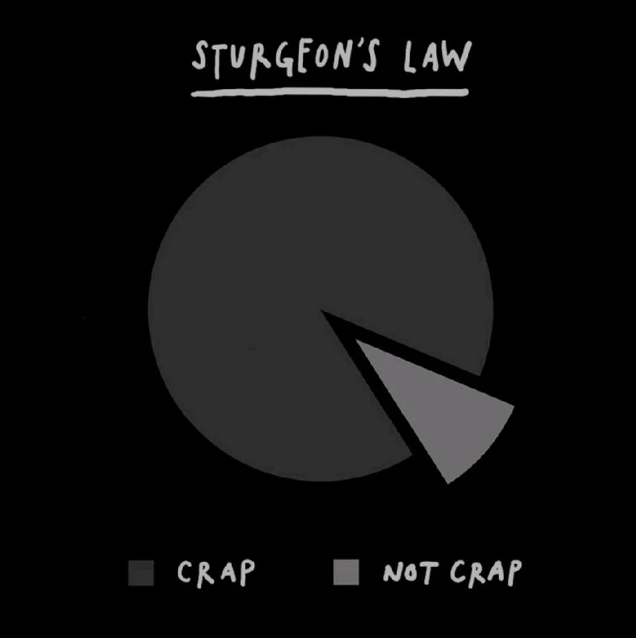 Sturgeon's Law Sturgeon's law in Show your work